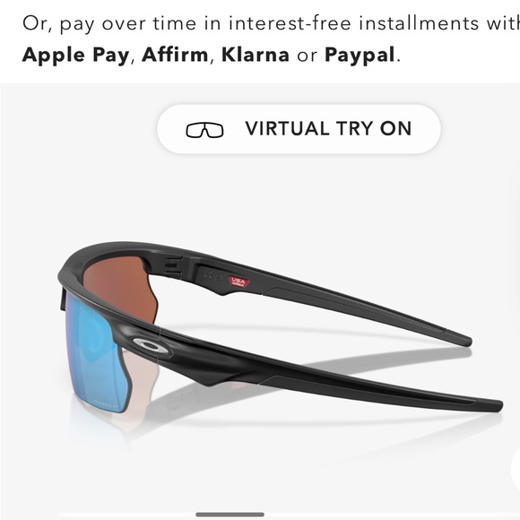 Oakley Bispheara sunglassess Deep water blue polarized *nwt - Picture 4 of 6